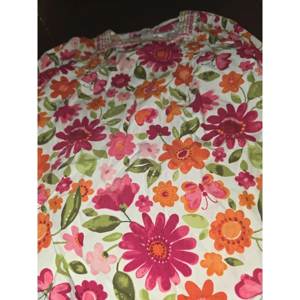 Gymboree butterfly girl floral top size 8 leggings size 7